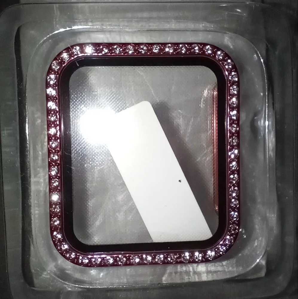 New Red Bling Apple Smartwatch Case